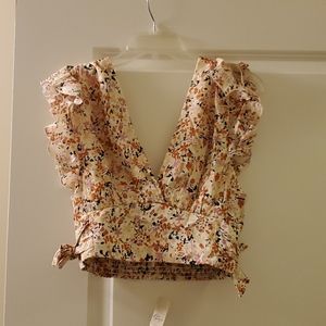 Free People Pretty Dayz top in ivory combo